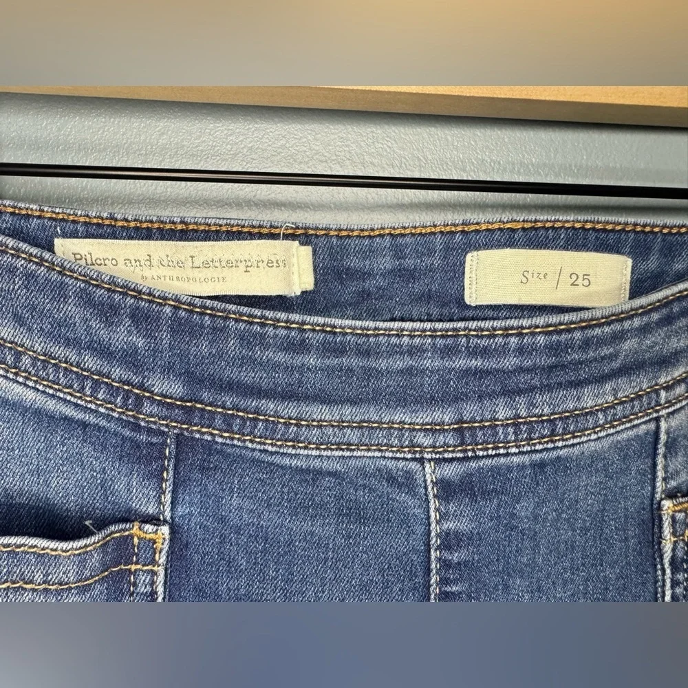 Anthropologie Pilcro Utility High-Rise Cropped Bootcut Pants | Size 25